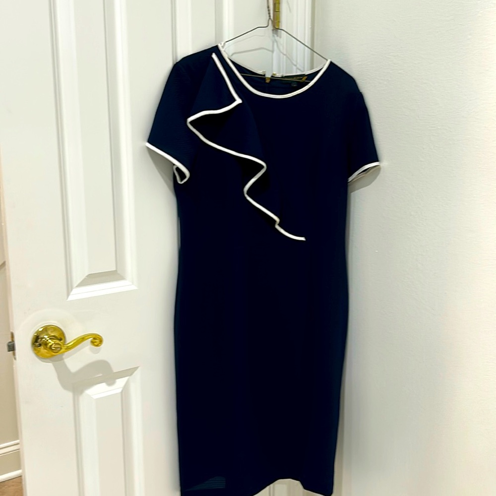 Blue Donna Karen dress